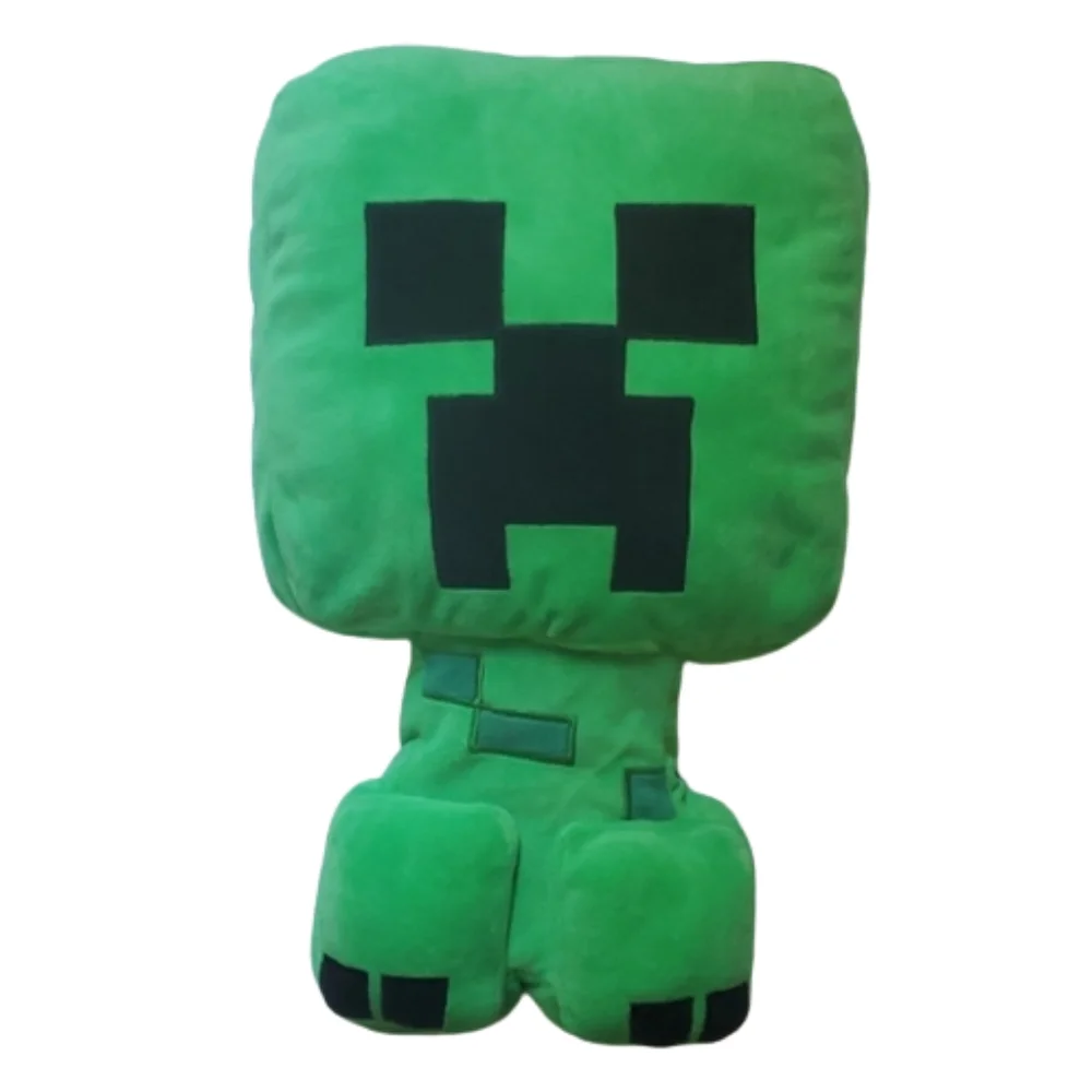 Minecraft Creeper Green/Black Plush Bed Pillow-OS